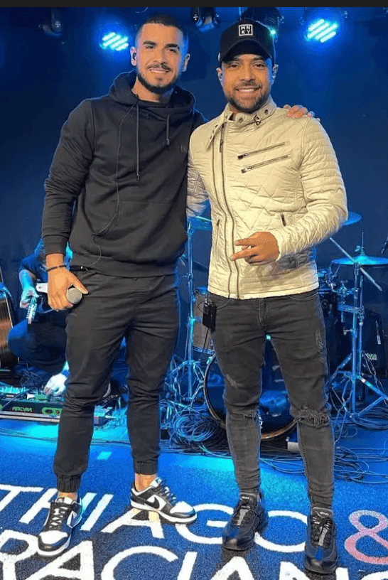 Thiago e Graciano a bordo do Iate Caixa D'Aço